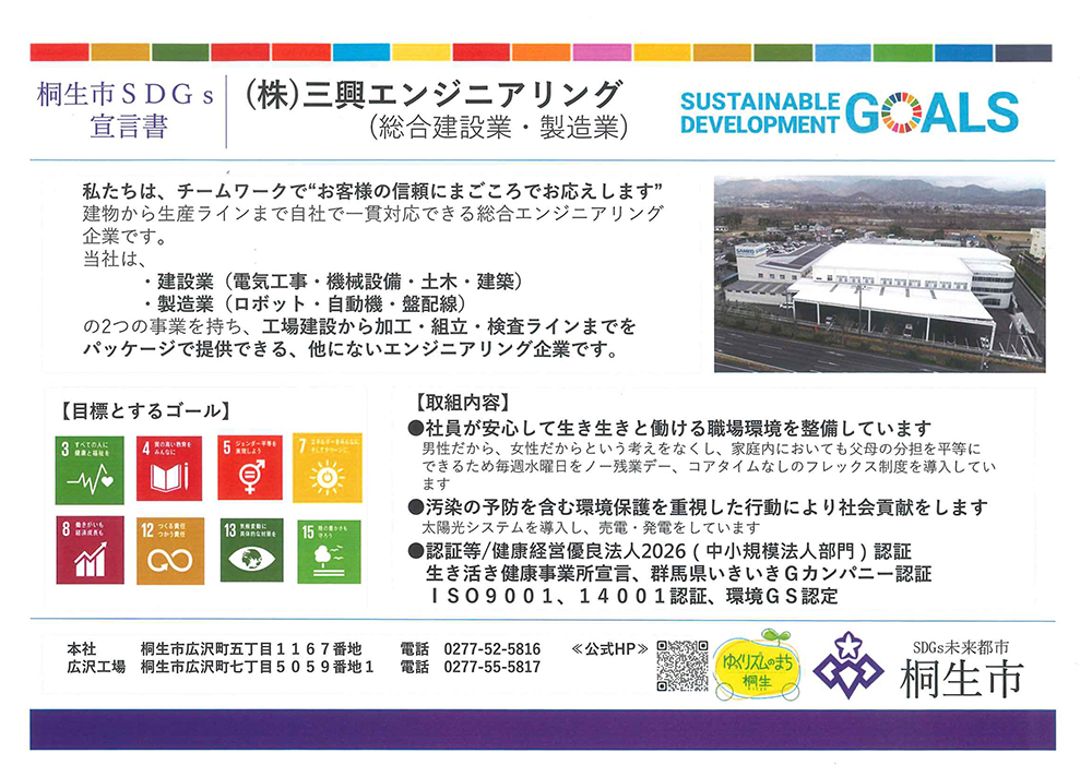 桐生市SDGs宣言書